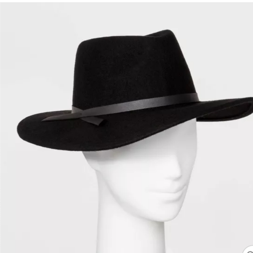 Women's Felt Wide Double Brim Fedora Hat